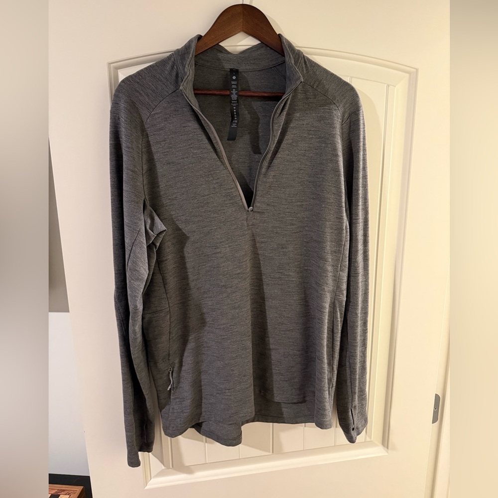 Men's Gray Quarter-Zip Lululemon Large